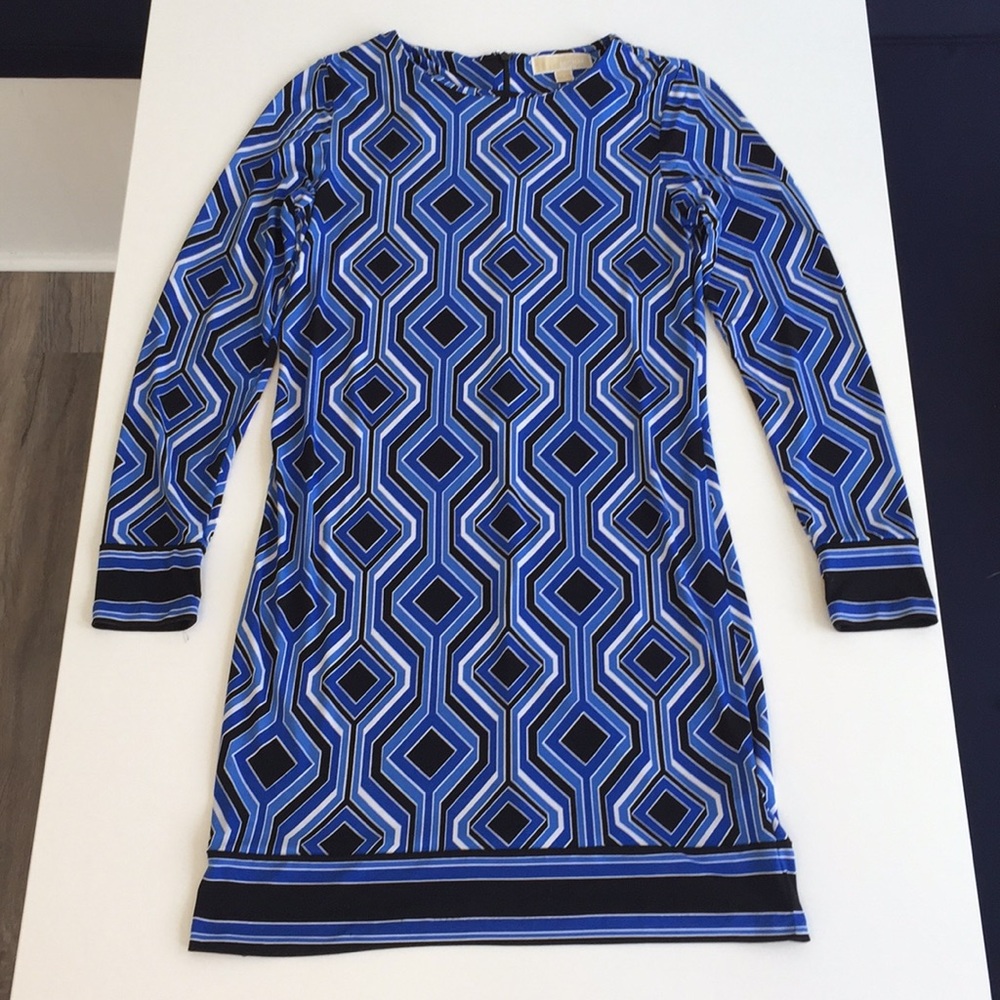 Michael Michael Kors Shift dress blue and black